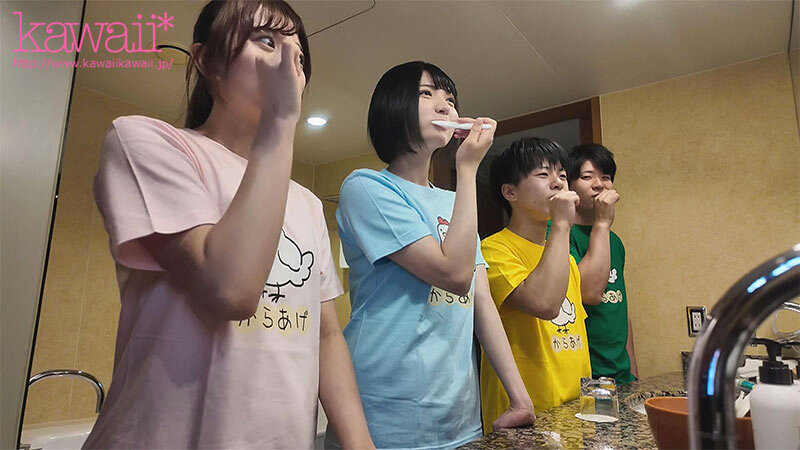 おま○こハーレム修学旅行！やっと彼女ができた弱者男子の僕らのセックス練習台になって寝取ってきた一軍スケベ女子 超人気女優北岡果林・虹村ゆみ初共演！！ザコ男友達の彼女できた記念にセックスで祝福！ サンプル画像 14
