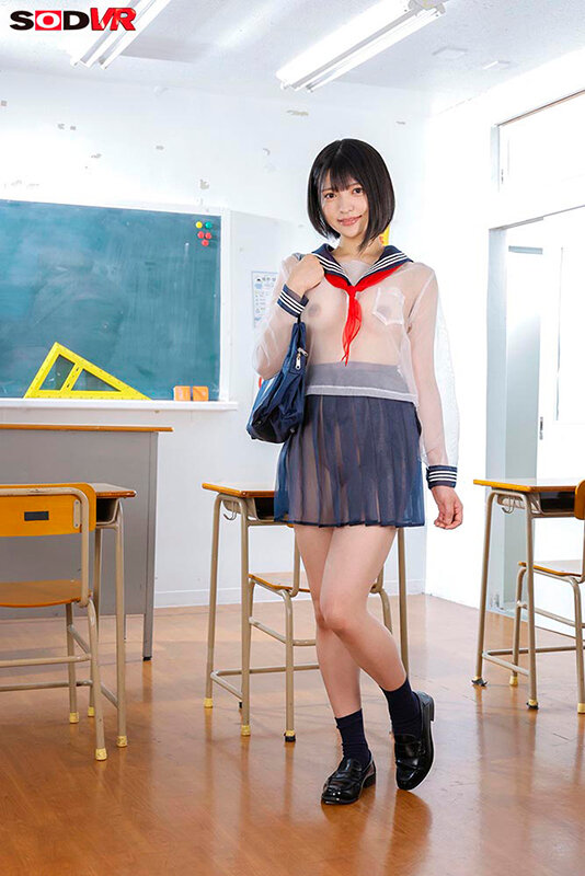 【VR】【8K】見えすぎるメガネを買ったら服の繊維の奥までちゃんと見えてきて、学校生活、J●のスケベな発育全裸をスケスケチラリズム。 サンプル画像 6