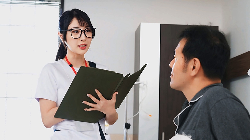 地味な隠れデカパイ新人看護師は押しに弱くてセクハラを断れないドMちゃん。性欲が溜まった入院患者の性処理までもお世話しています 小野坂ゆいか サンプル画像 1