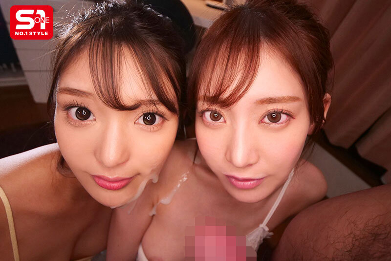 これが夢の顔射性活!父の再婚で出来たスーパー美人姉妹が毎日オナる僕のザーメンをすっごい美貌の顔面で受け止める サンプル画像 8
