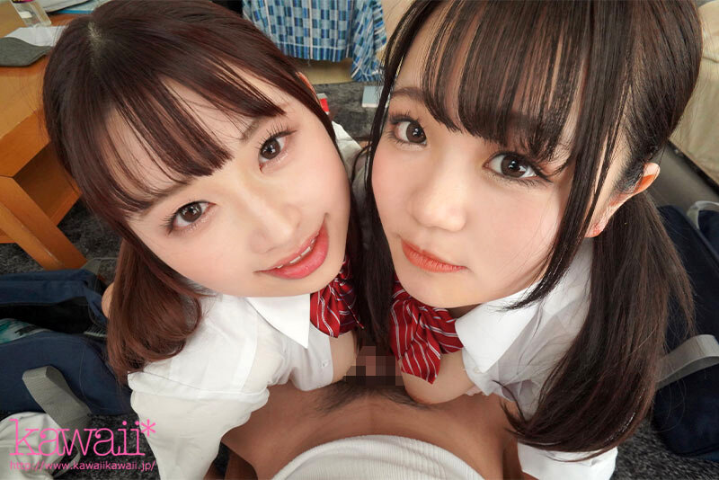 【VR】家庭教師を頼まれ10年ぶりに会った親戚は…Hcup＆Jcupの痴女っ子Wボイン双子姉妹！ 童顔だけど早熟な肉体…勉強そっちのけでエッチ三昧！？ ローションだっくだく前後左右から爆乳サンドイッチ逆3P 高橋りほ 水原みその サンプル画像 8