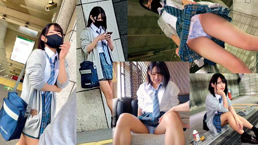 女子学生図鑑「クラスメイト紹介してください!」で紡ぐ制服の輪新・青い制服編Mちゃん出逢った瞬間に通じ合う相性抜群のち○ぽとま○こ!イキまくりのお祭り4PSEX!! サンプル画像 5