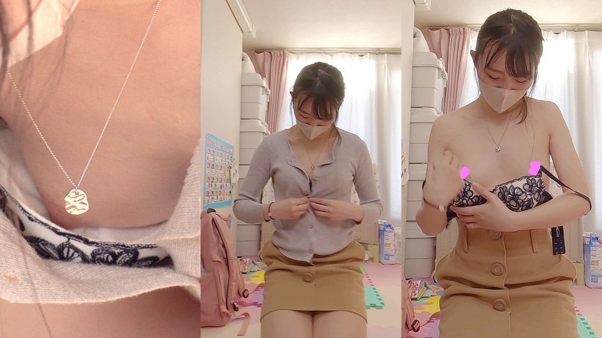 【ベビマ教室痴○】乳房＆パンティ丸見えママ！ Dカップ サンプル画像 2