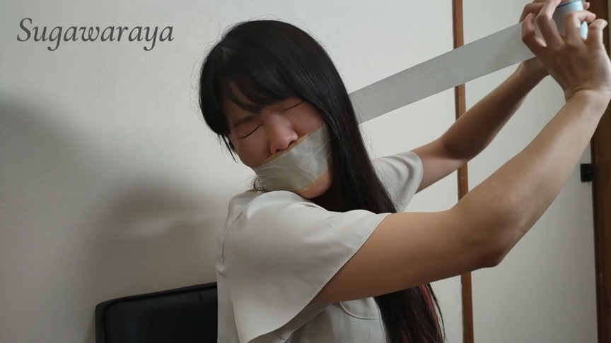 菅原花音 － テープギャグをたくさん巻いてみた。 サンプル画像 3