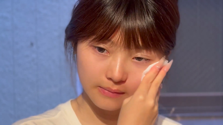 ちかちゃんのメイク落とし サンプル画像 2
