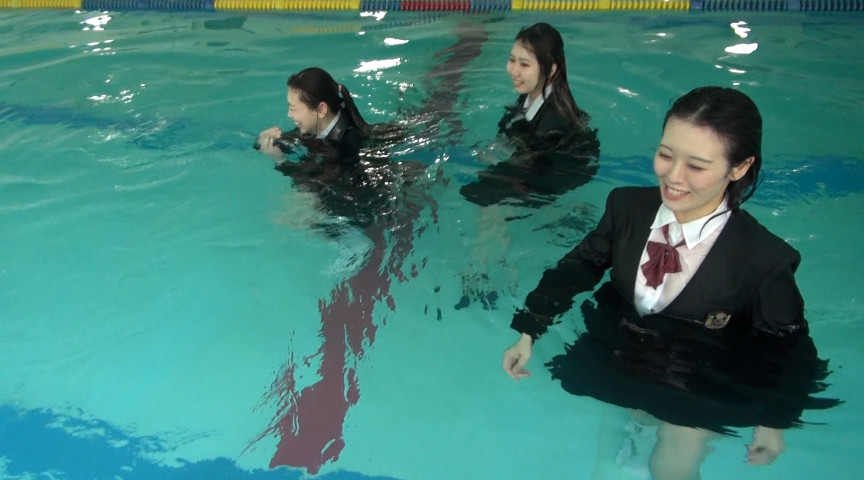 基礎練習は制服水泳 サンプル画像 1