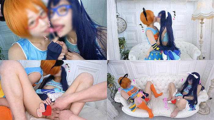 [4K]チ◯ポ大好きドスケベ淫語チア２人の励まし生SEXでGO FIGHT WIN！僕の中出しを神サポート？！いつパコレイヤーVol.77 サンプル画像 1