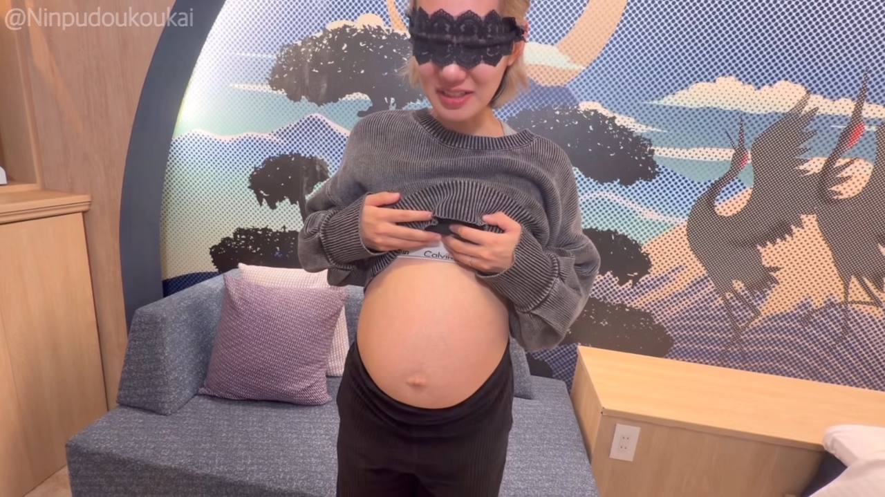 初の旦那さん同席のNTR企画!Xで有名な寝取られSEXしまくりの人妻が妊婦(妊娠8ヶ月)になって初のNTR中出しSEX サンプル画像 2