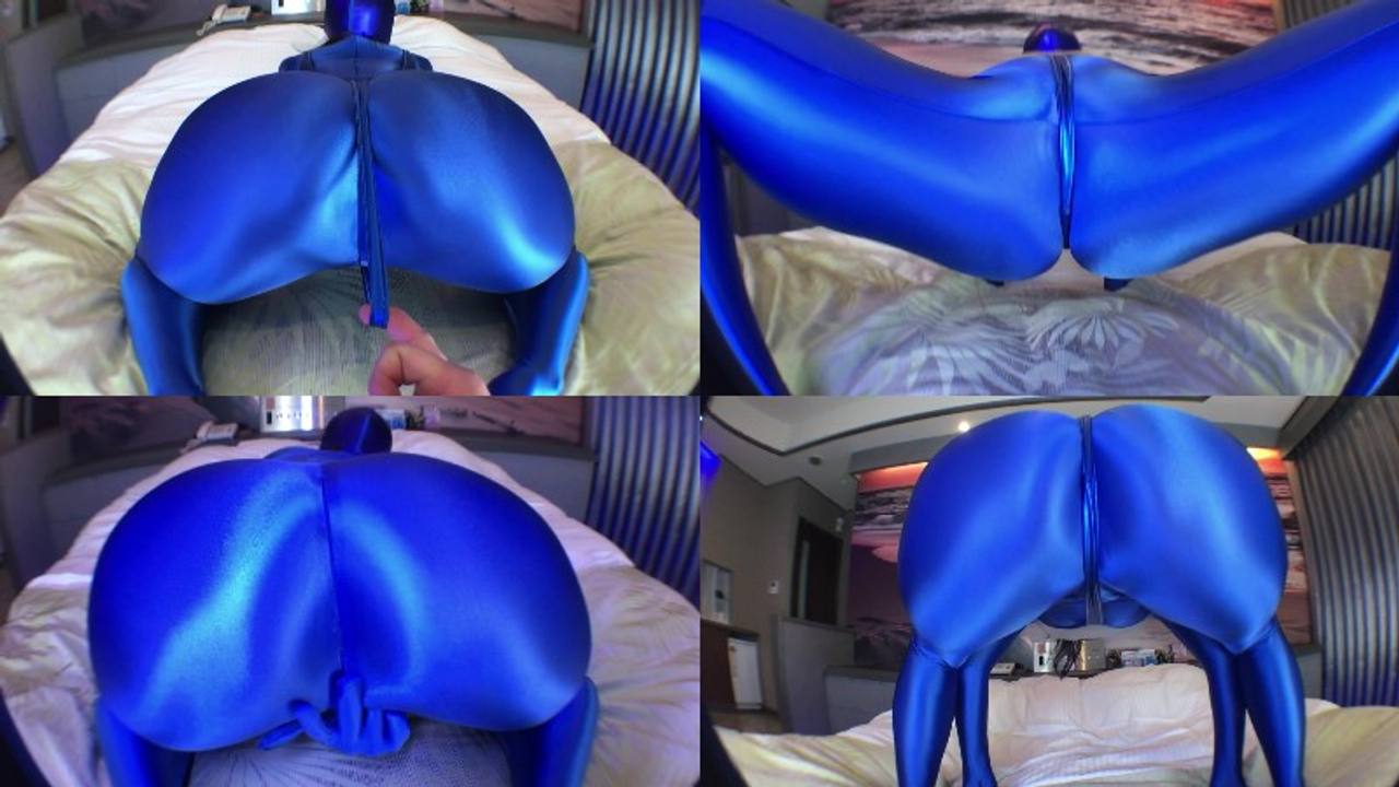 ♡うほぉぉ～お”ぉ”っ❤オホ声全開♡固定電マ❤ゼンタイブルー♡ サンプル画像 4