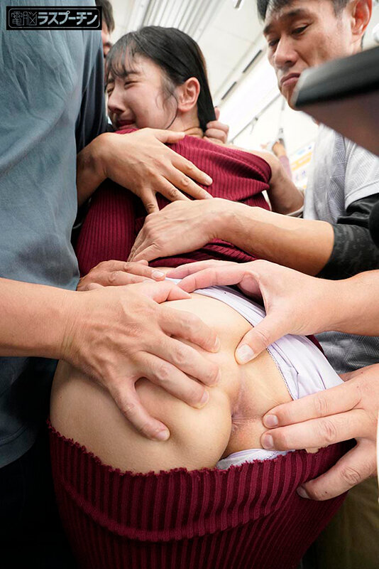 満員電車で羽交いじめにされ切り裂きマキシワンピの隙間から乳首だけを徹底的に開発されるアヘ顔敏感女2 小野坂ゆいか サンプル画像 7