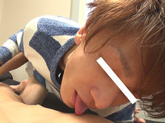 MENG-064 松●桃李似イケメン健人が優しく主観フェラに挑戦！