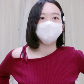 【完全顔出し】色白で可愛い女子大生のオナニー
